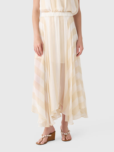 Bondi Born Women's Capri Silk Circle Skirt - Saint Bernard