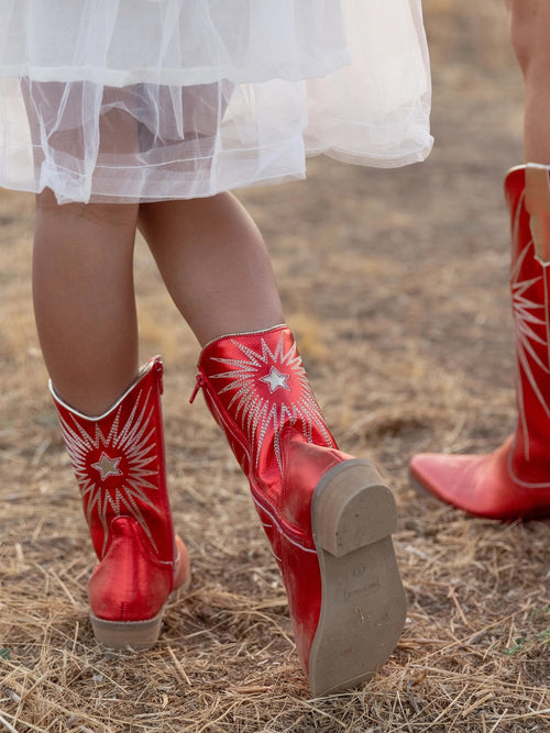 Wild + Rae Girls' Ruby Cowgirl Boot - Saint Bernard