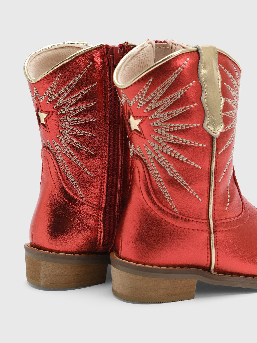 Wild + Rae Girls' Ruby Cowgirl Boot - Saint Bernard