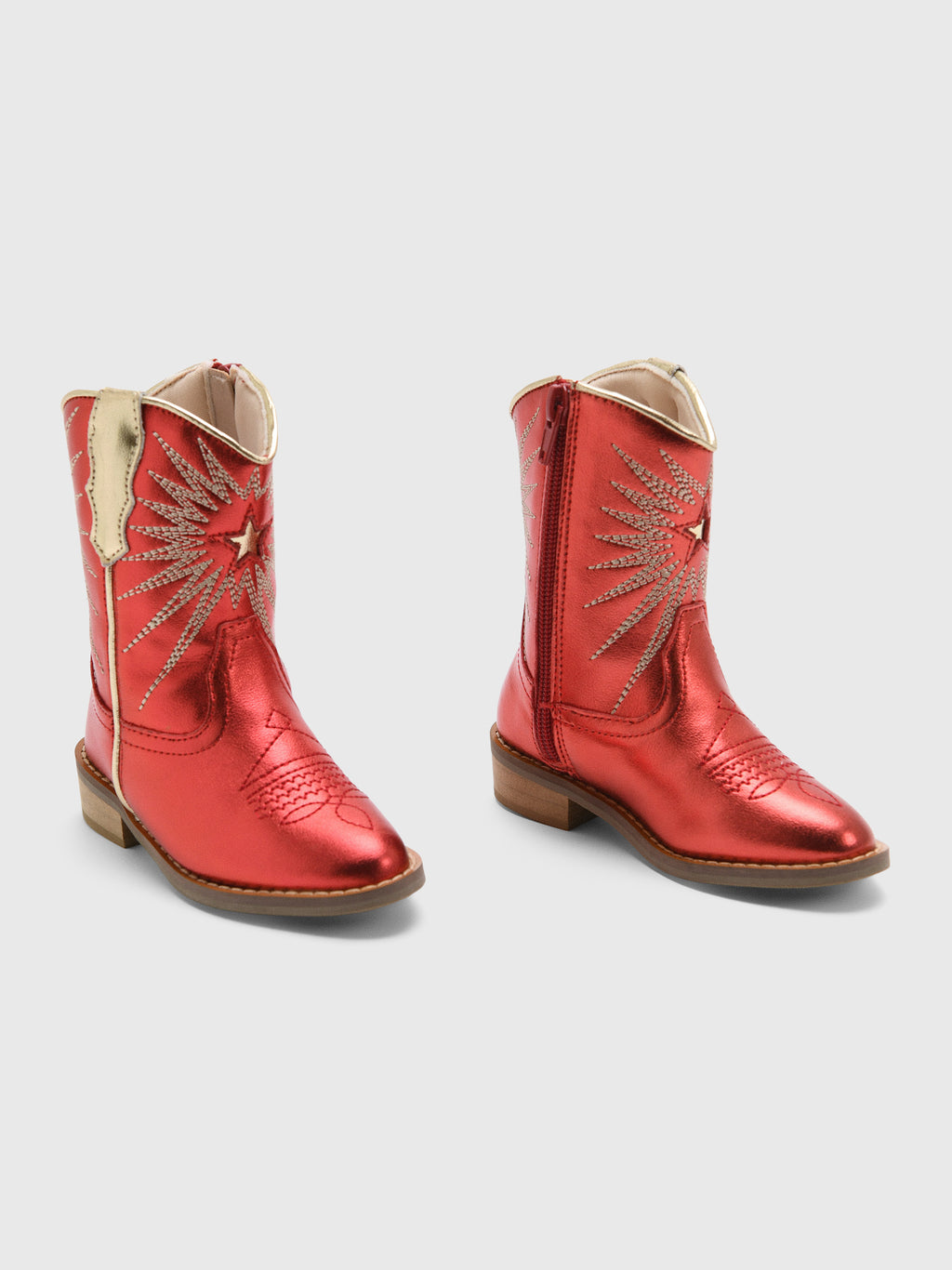 Wild + Rae Girls' Ruby Cowgirl Boot - Saint Bernard