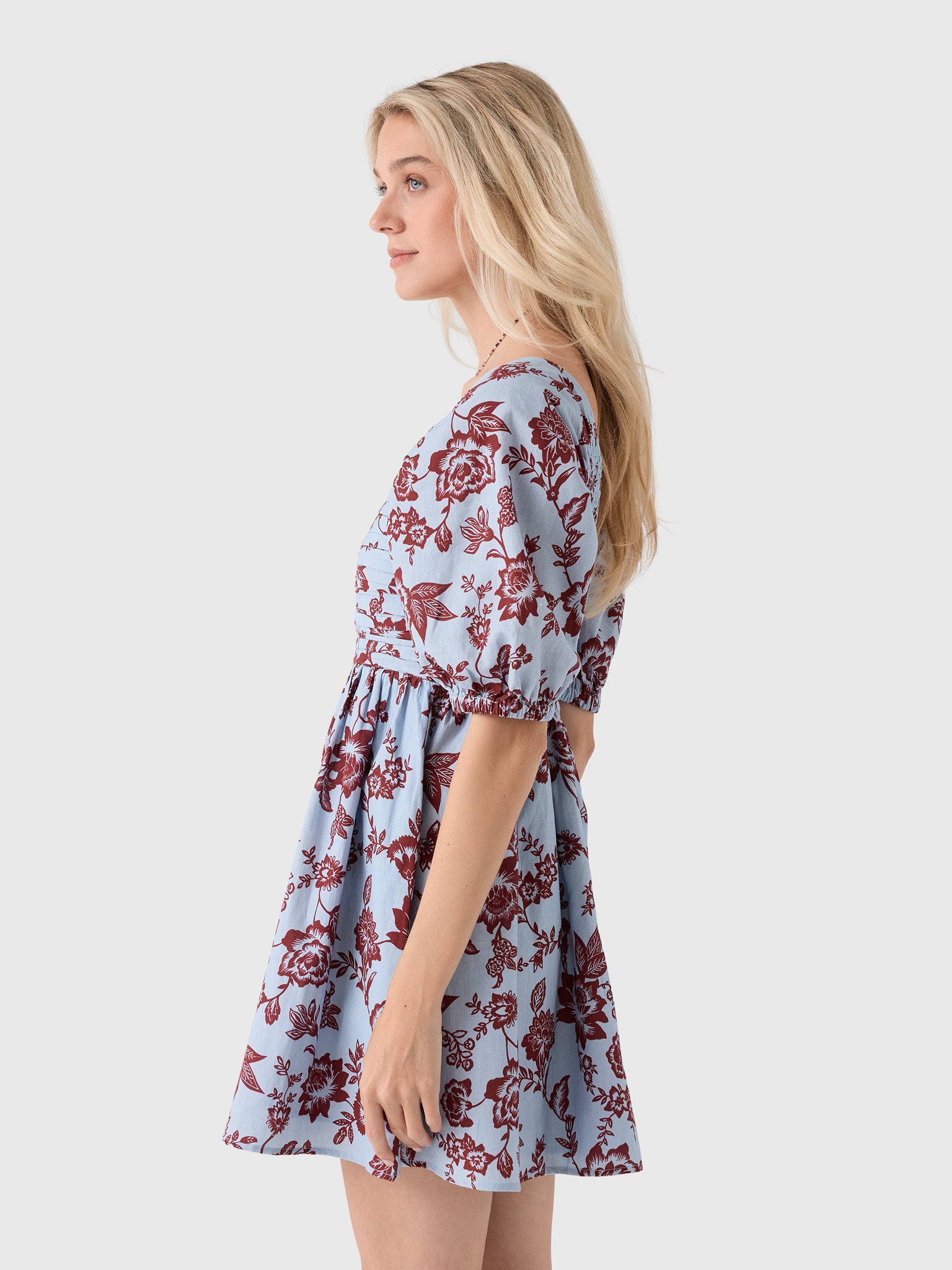 Masons Daughter Women's Ruched V-Neck Dress - Saint Bernard