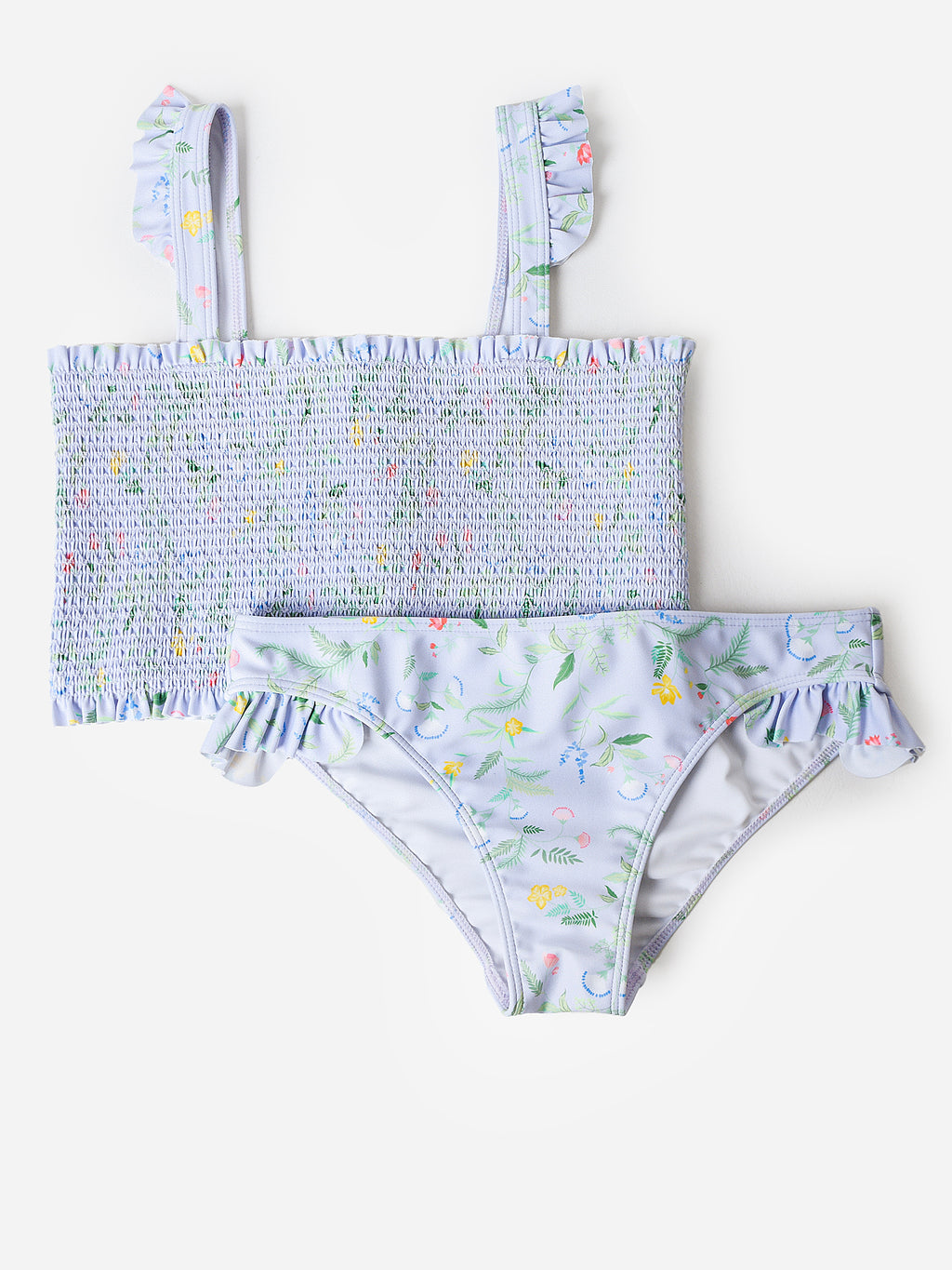 Minnow Girls' Smocked Bikini Set - Saint Bernard