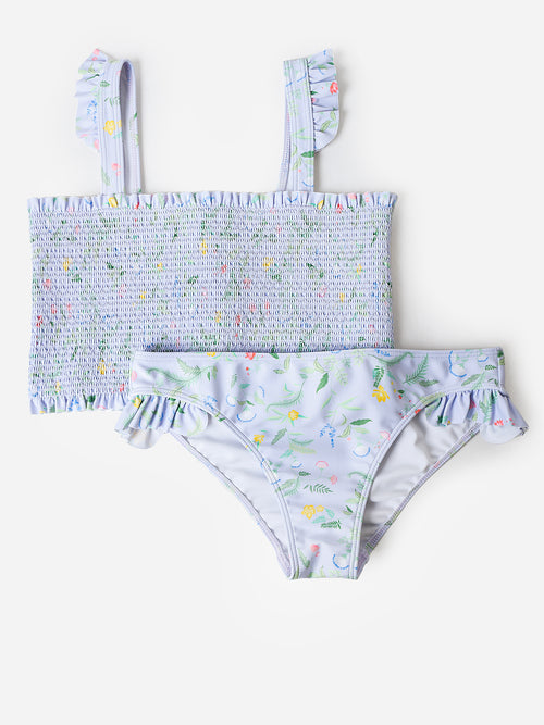 Minnow Girls' Smocked Bikini Set