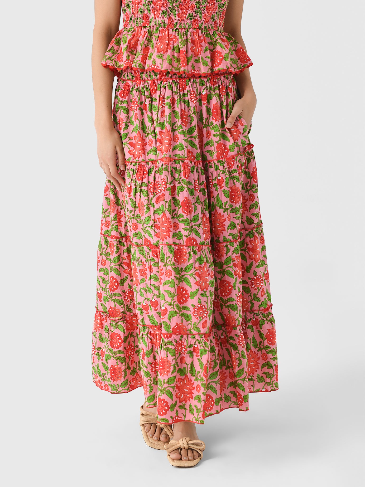 Rah Rah Skirt in Provencal Peony