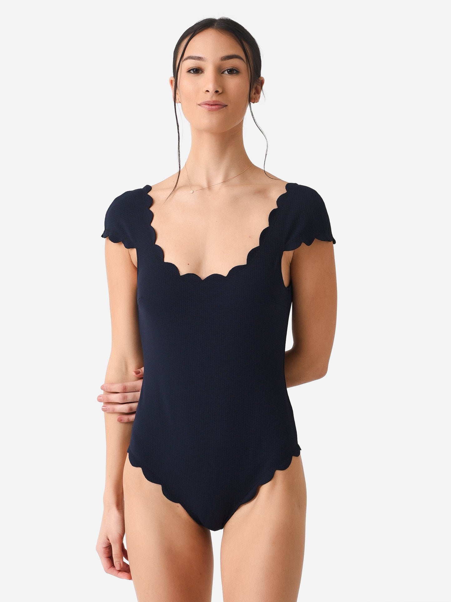 Marysia Women's Scalloped Mexico Maillot One-Piece Swimsuit - Saint Bernard