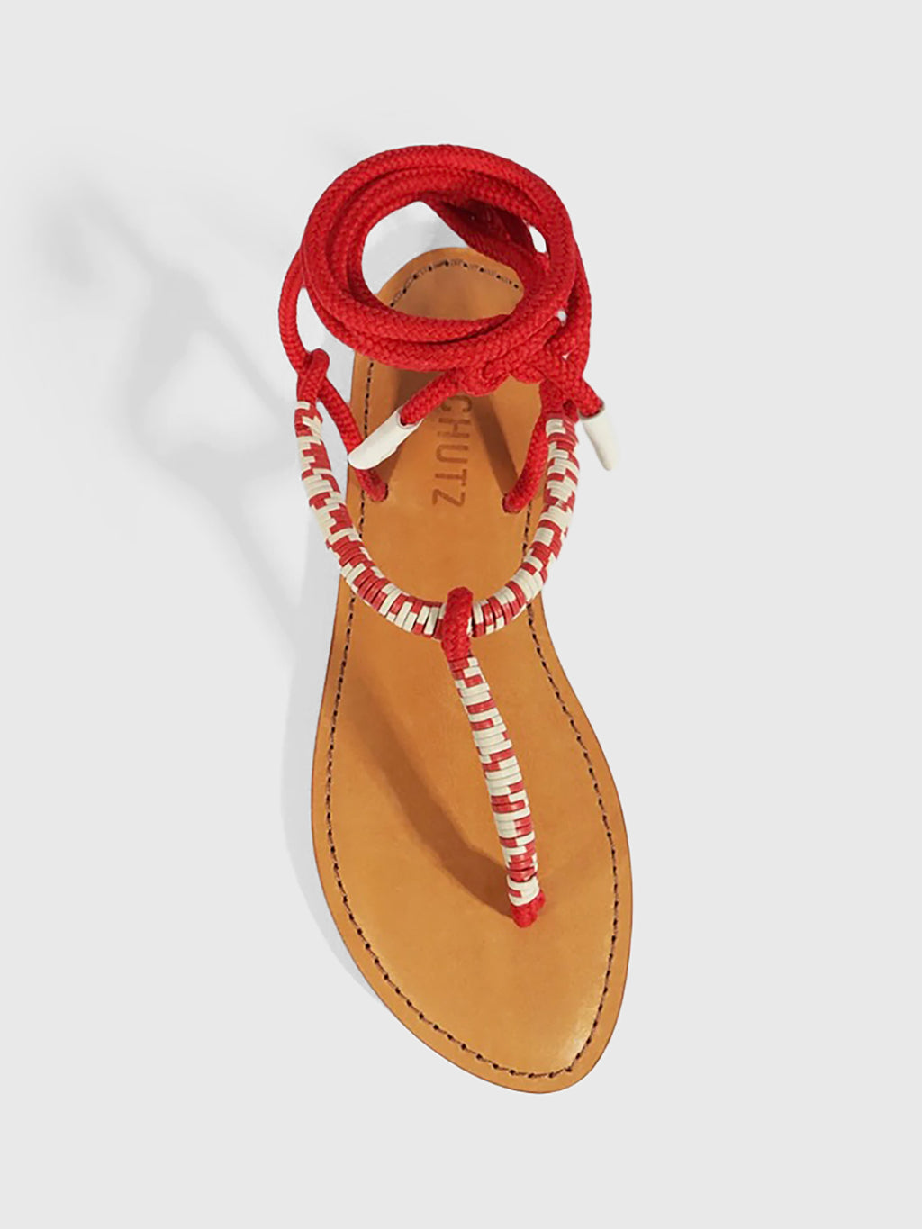 Schutz Women's Claire Leather Sandal Saint Bernard