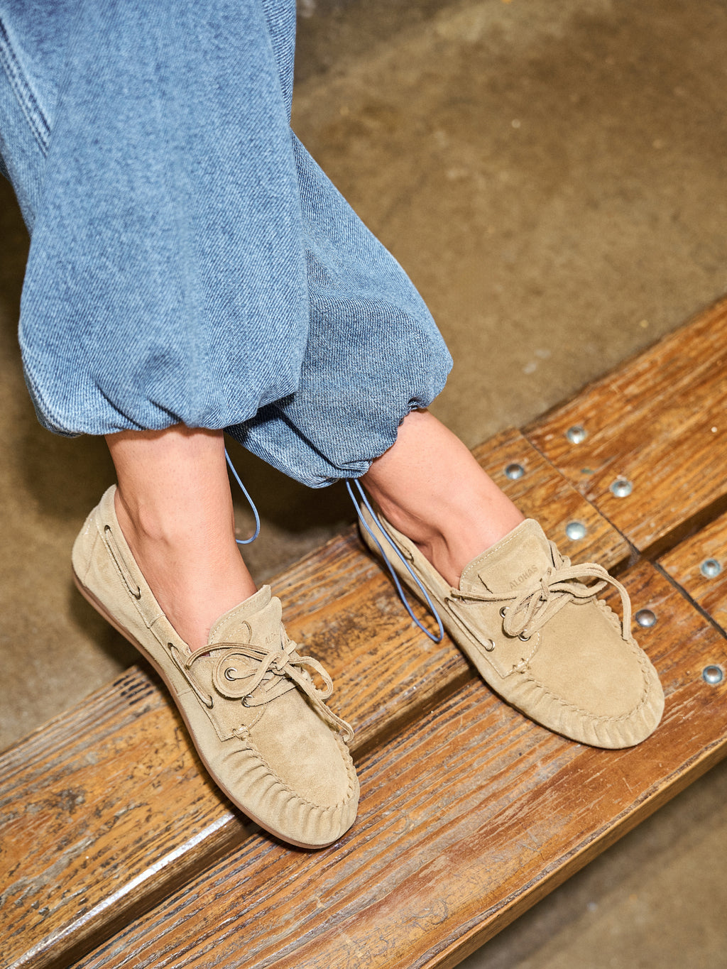 Alohas Women's Rowan Suede Leather Loafer - Saint Bernard