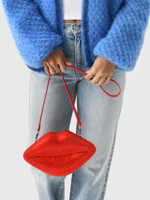 Simon Miller Crystal Lip Clutch