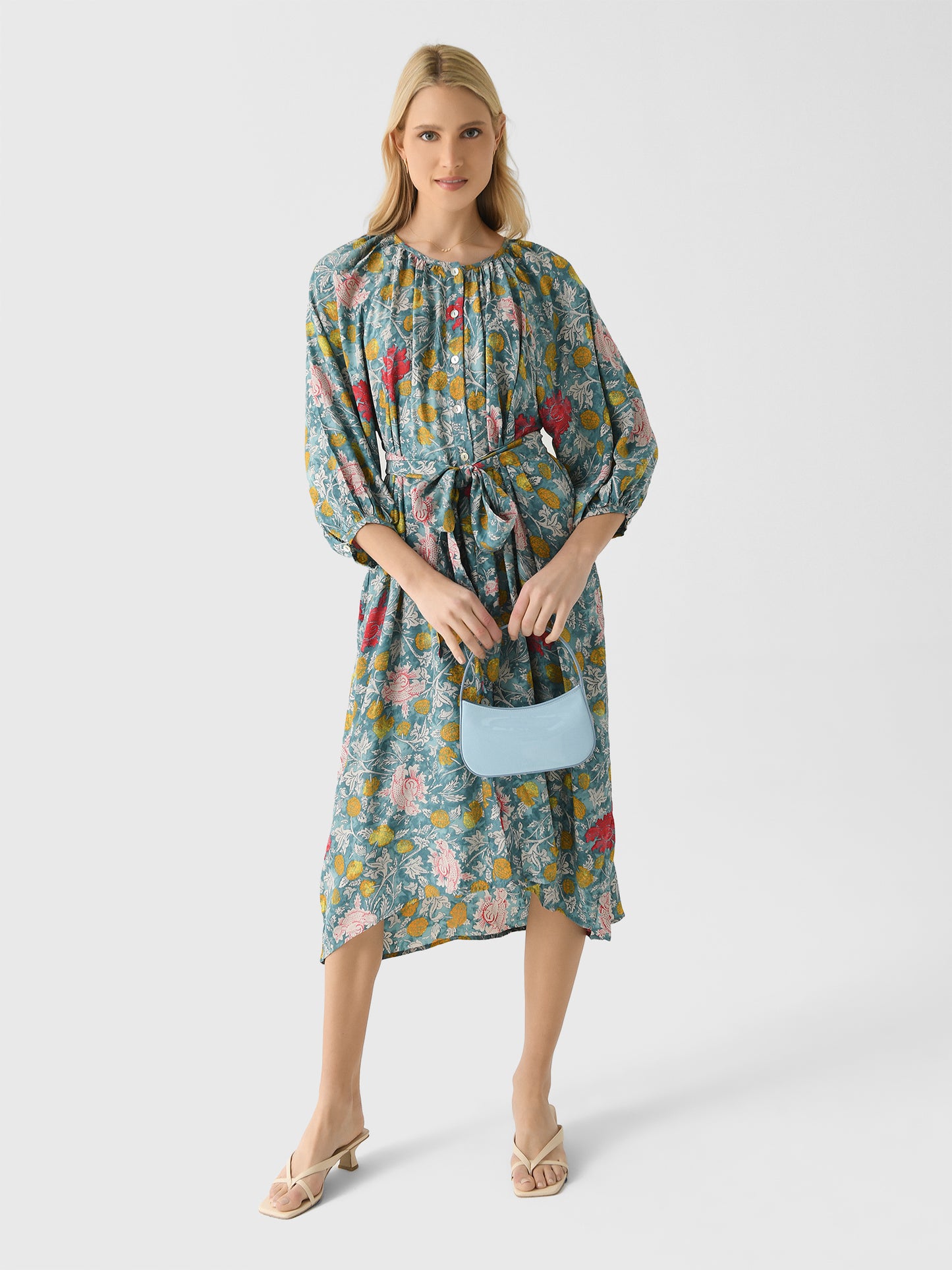 Natalie Martin Women's Alex Sash Midi Dress - Saint Bernard