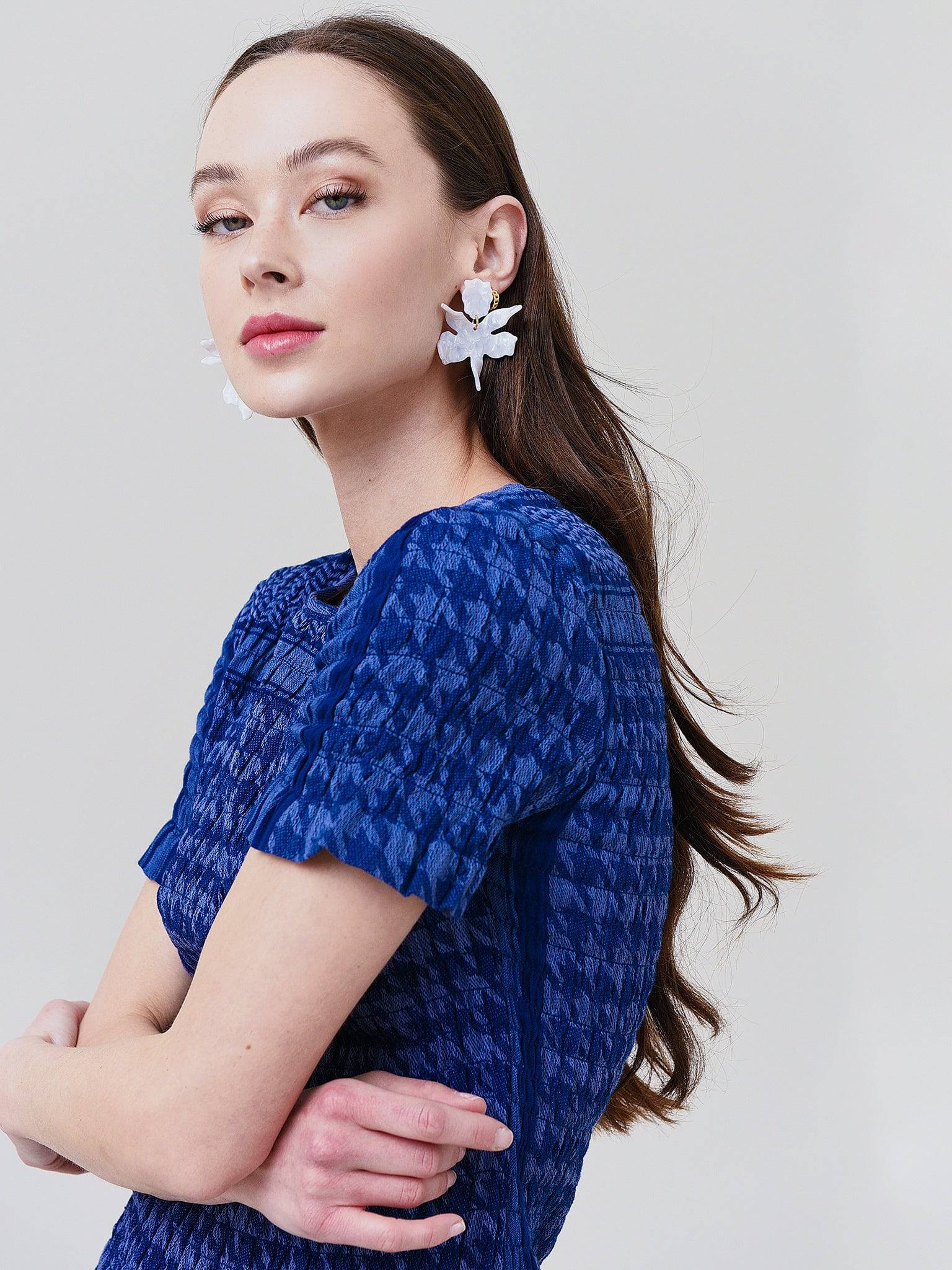 Summery Copenhagen Women's Celine Short Sleeve Dress - Saint Bernard