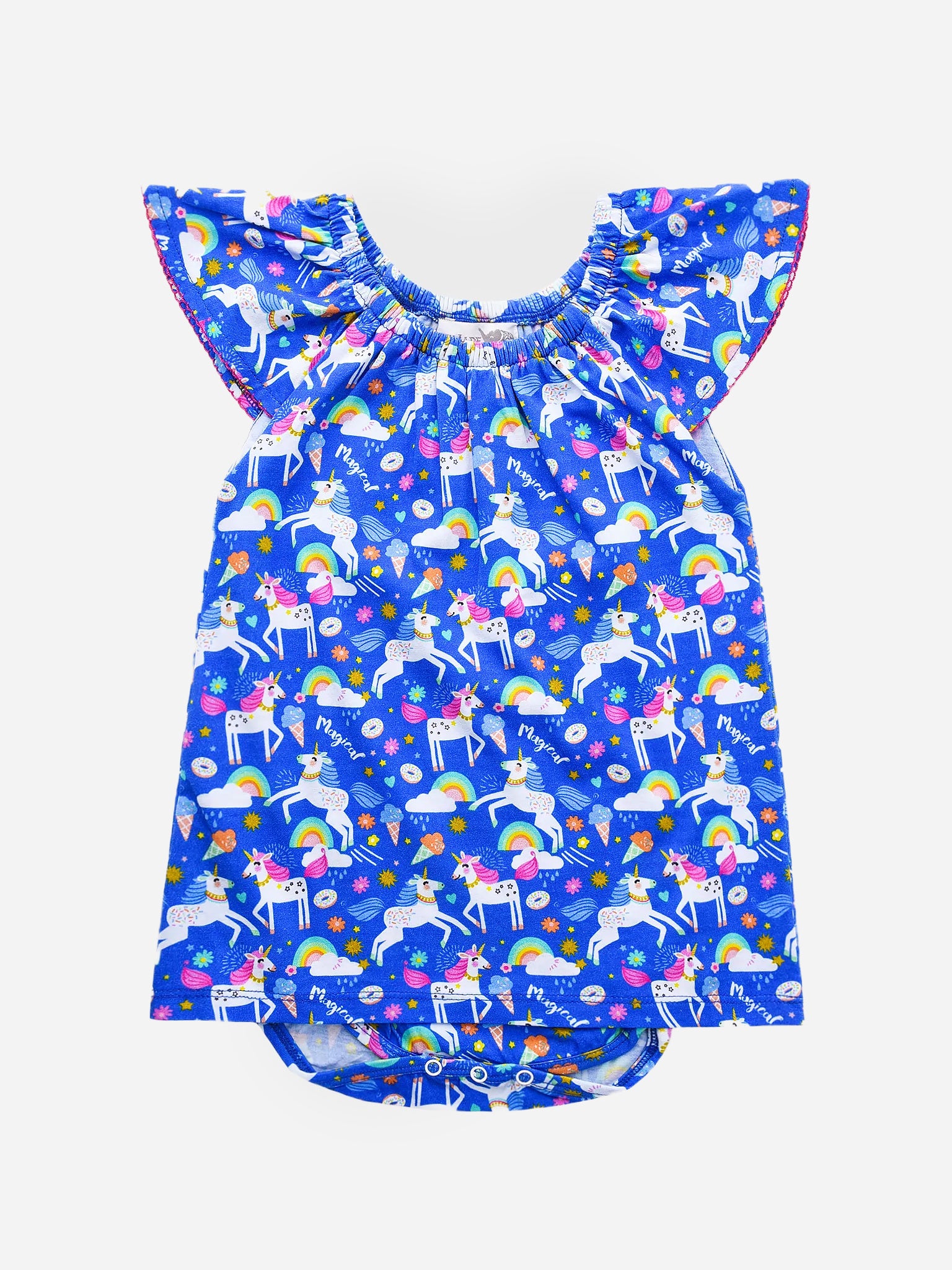 Lucky Jade Baby Girls' Unicorn Dress - Saint Bernard