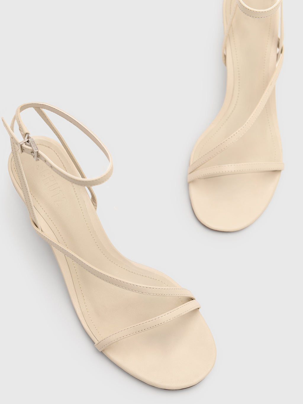 Schutz Women's Helene Leather Sandal - Saint Bernard