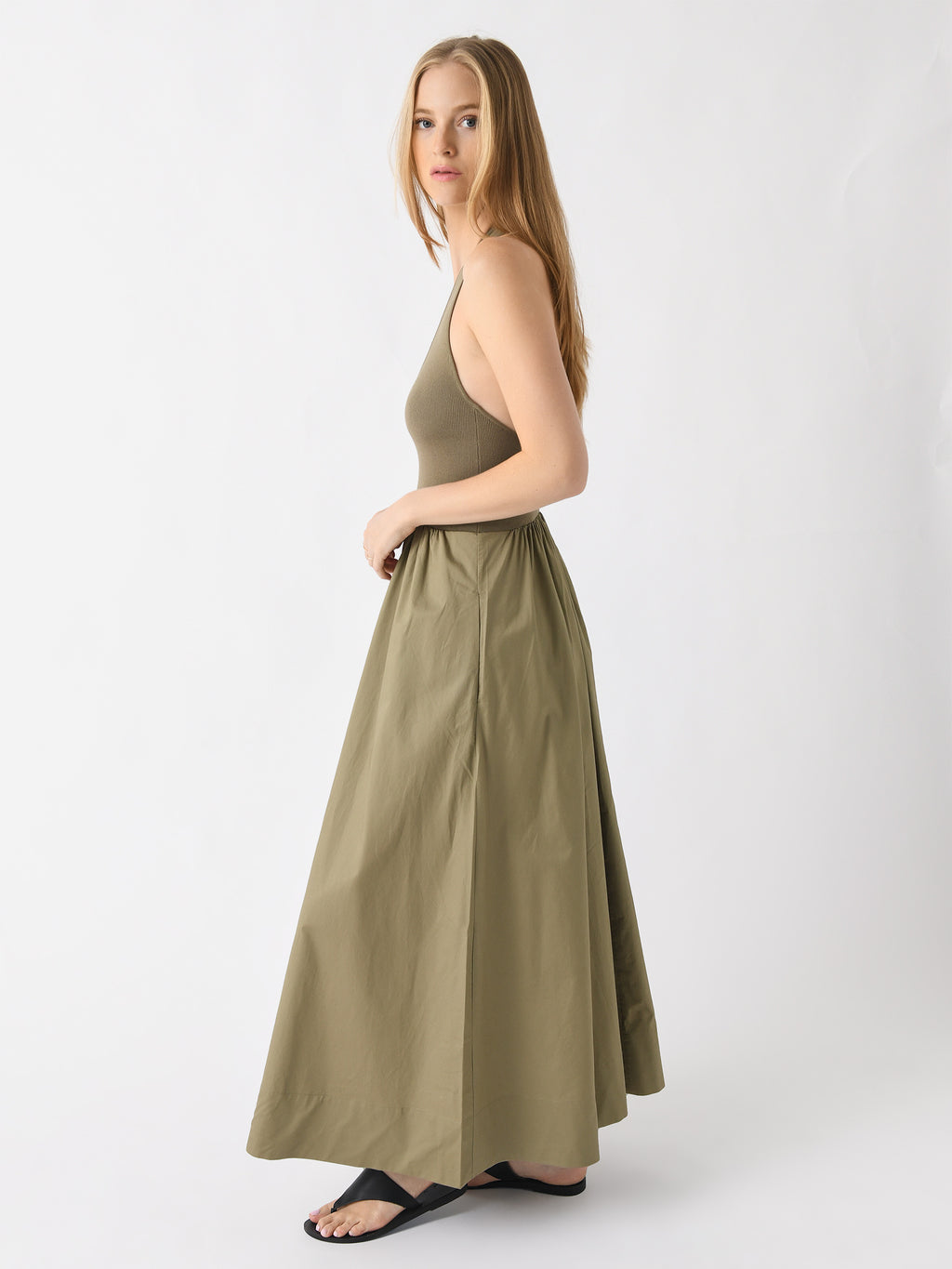 St. Agni Women's Plunge Neck Dress – Saint Bernard