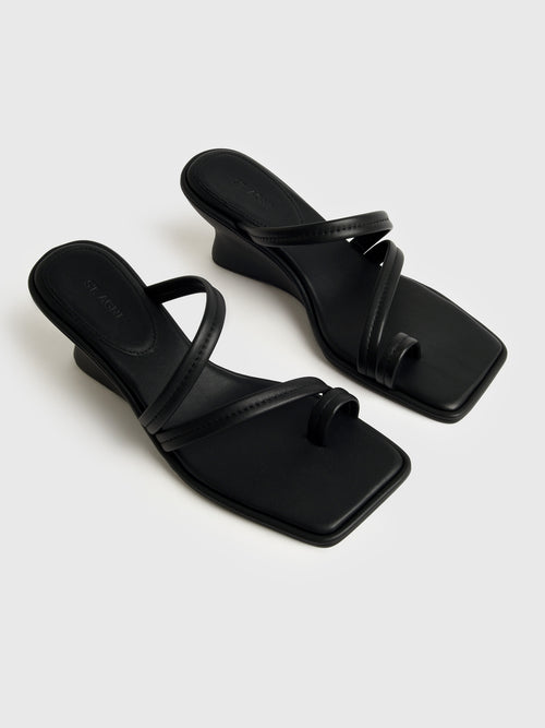 St. Agni Women's Soft Strap Contour Wedge