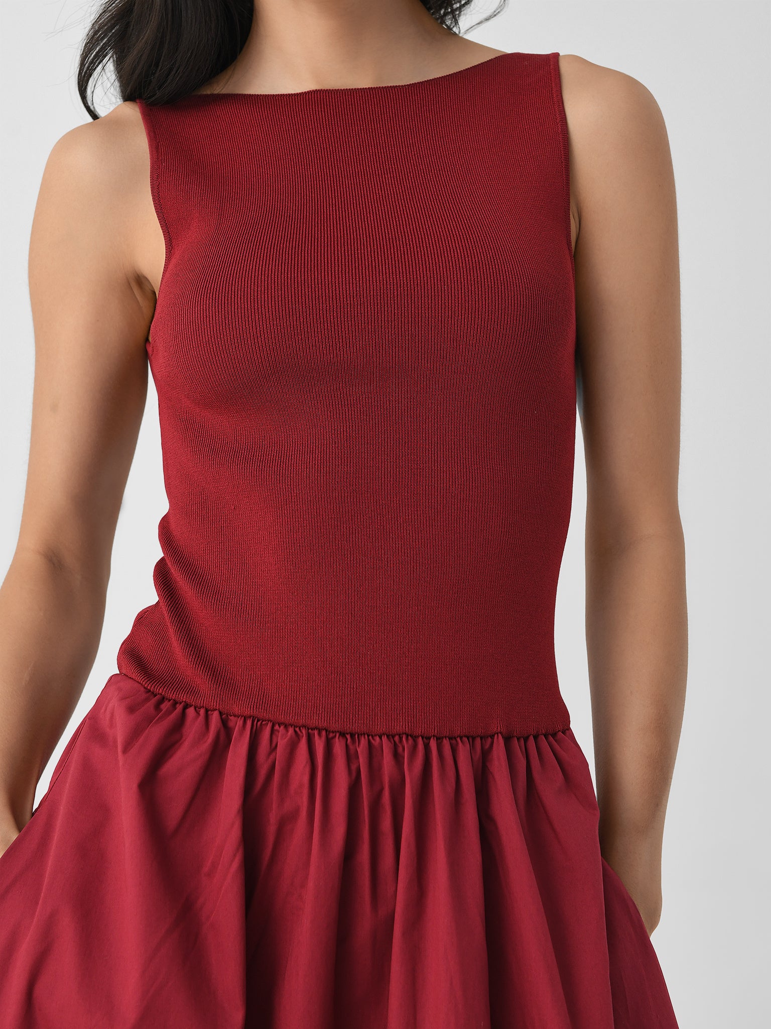 st agni bateau cut out dress St. Agni | Bateau Cut Out Dress