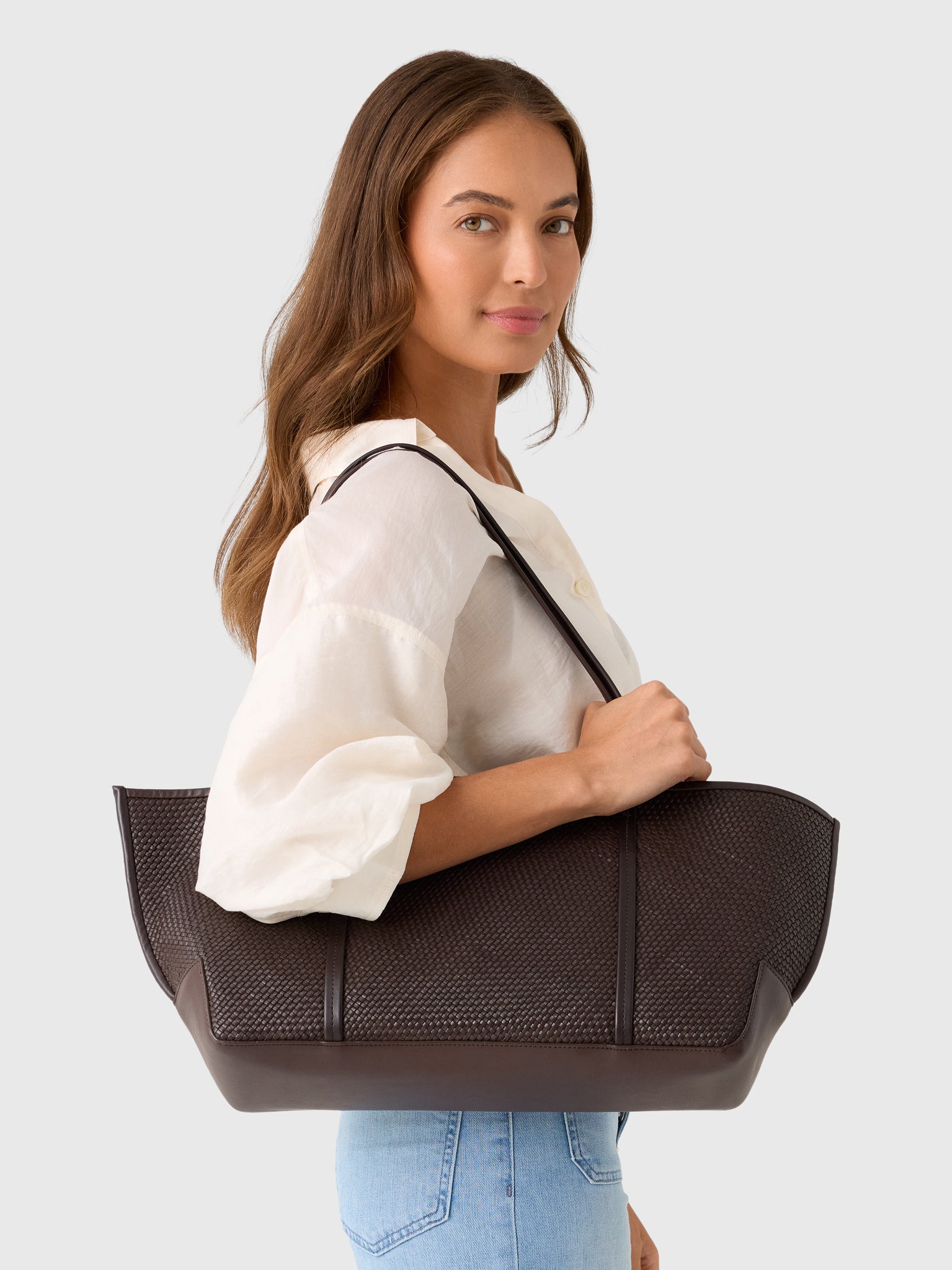 St. Agni Woven Bateau Tote - Saint Bernard