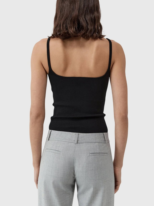 St. Agni Women's Slim Square Neck Knit Top