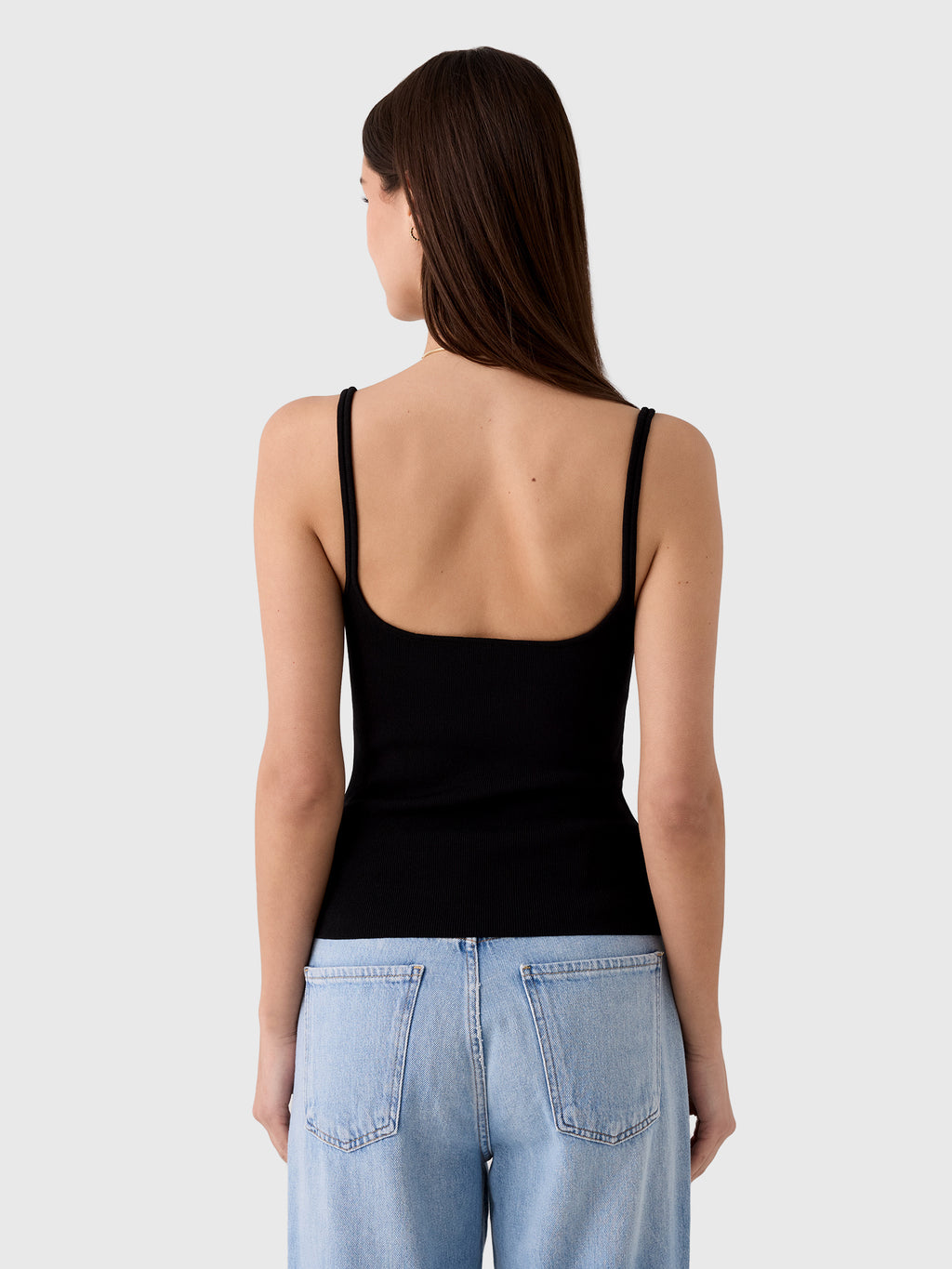 St. Agni Women's Slim Square Neck Knit Top - Saint Bernard