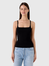 St. Agni Women's Slim Square Neck Knit Top - Saint Bernard