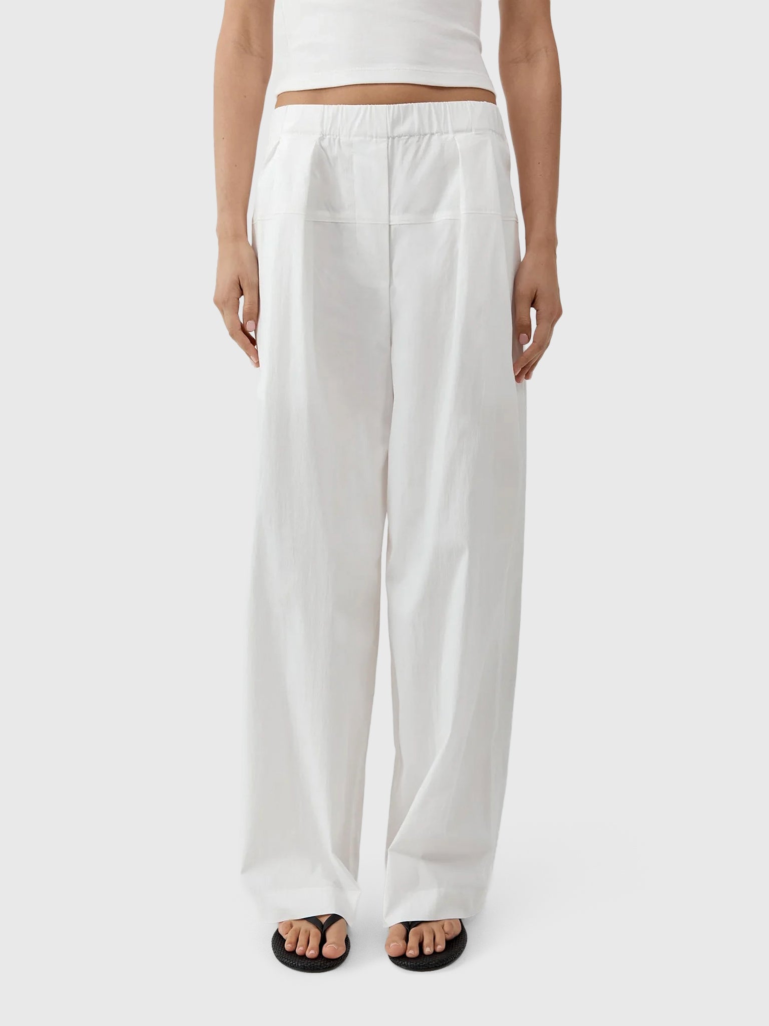 St. Agni Women's Relaxed Pleat Pant - Saint Bernard