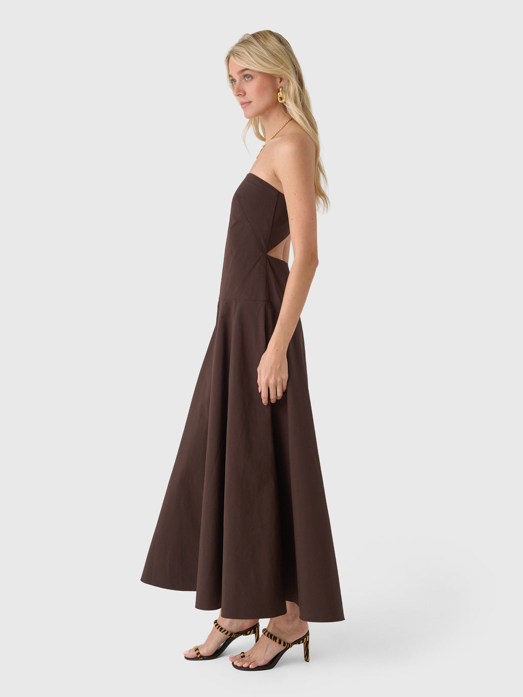 St. Agni Women's Strapless Rouleau Dress - Saint Bernard