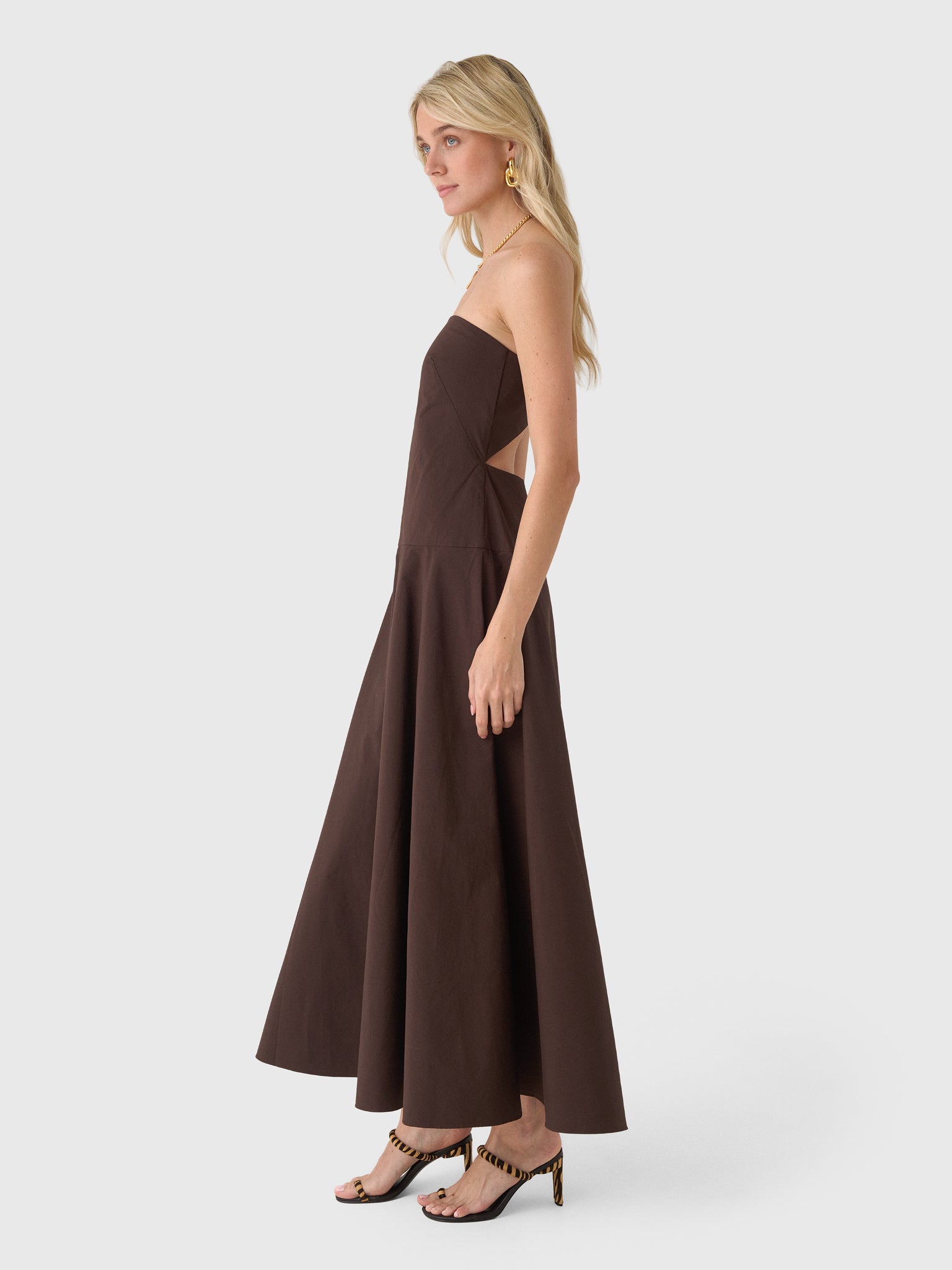 St. Agni Women's Strapless Rouleau Dress - Saint Bernard