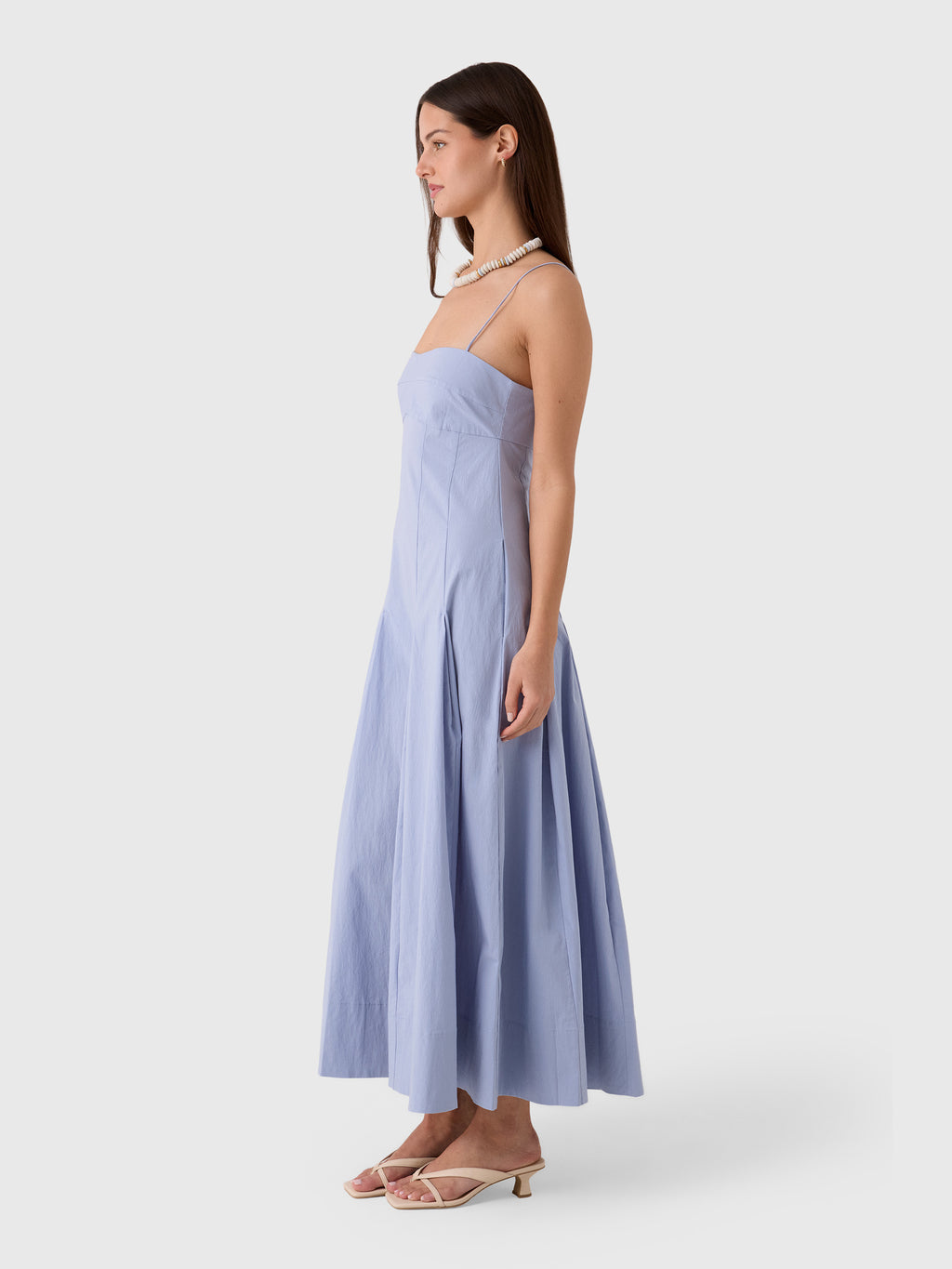 St. Agni Women's Everyday Cotton Pleat Dress - Saint Bernard