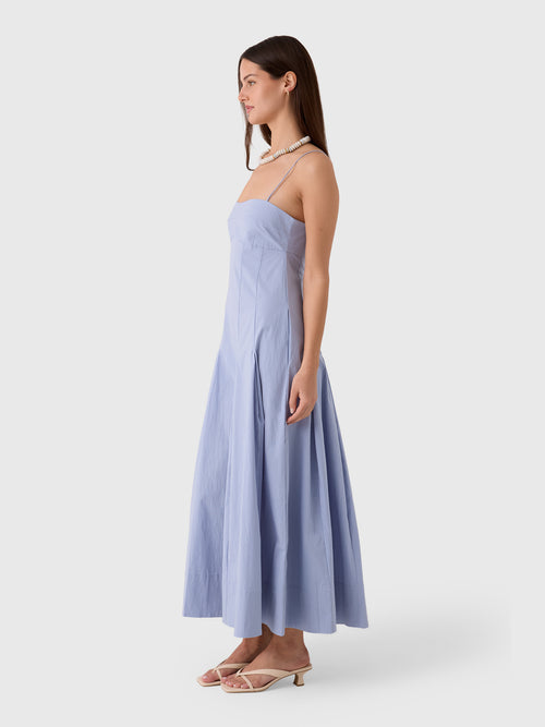 St. Agni Women's Everyday Cotton Pleat Dress
