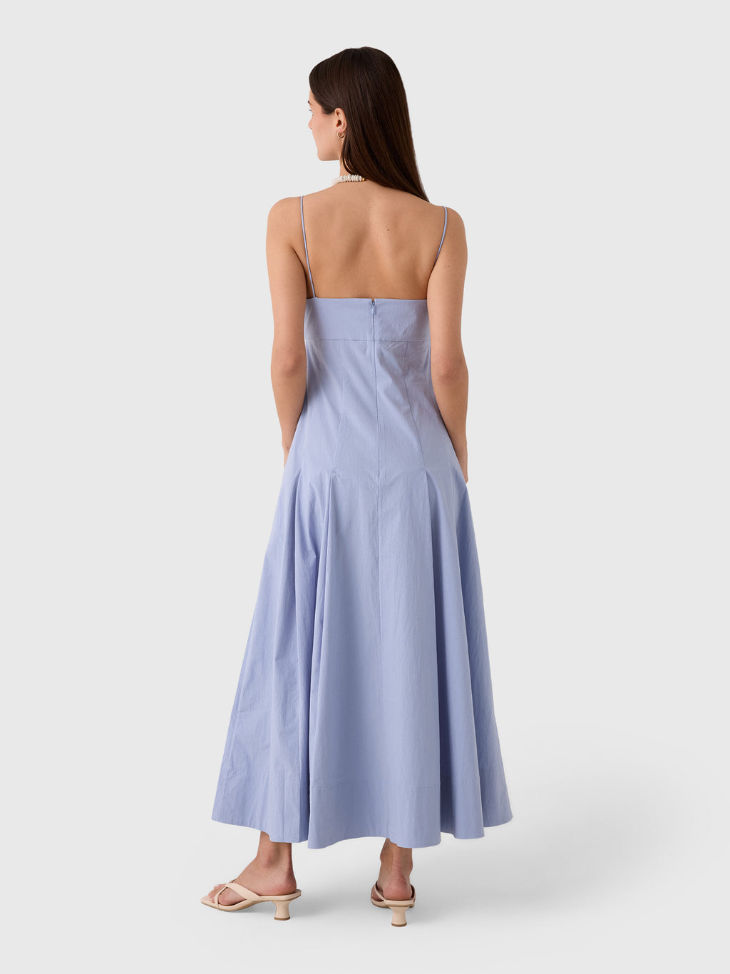 St. Agni Women's Everyday Cotton Pleat Dress - Saint Bernard