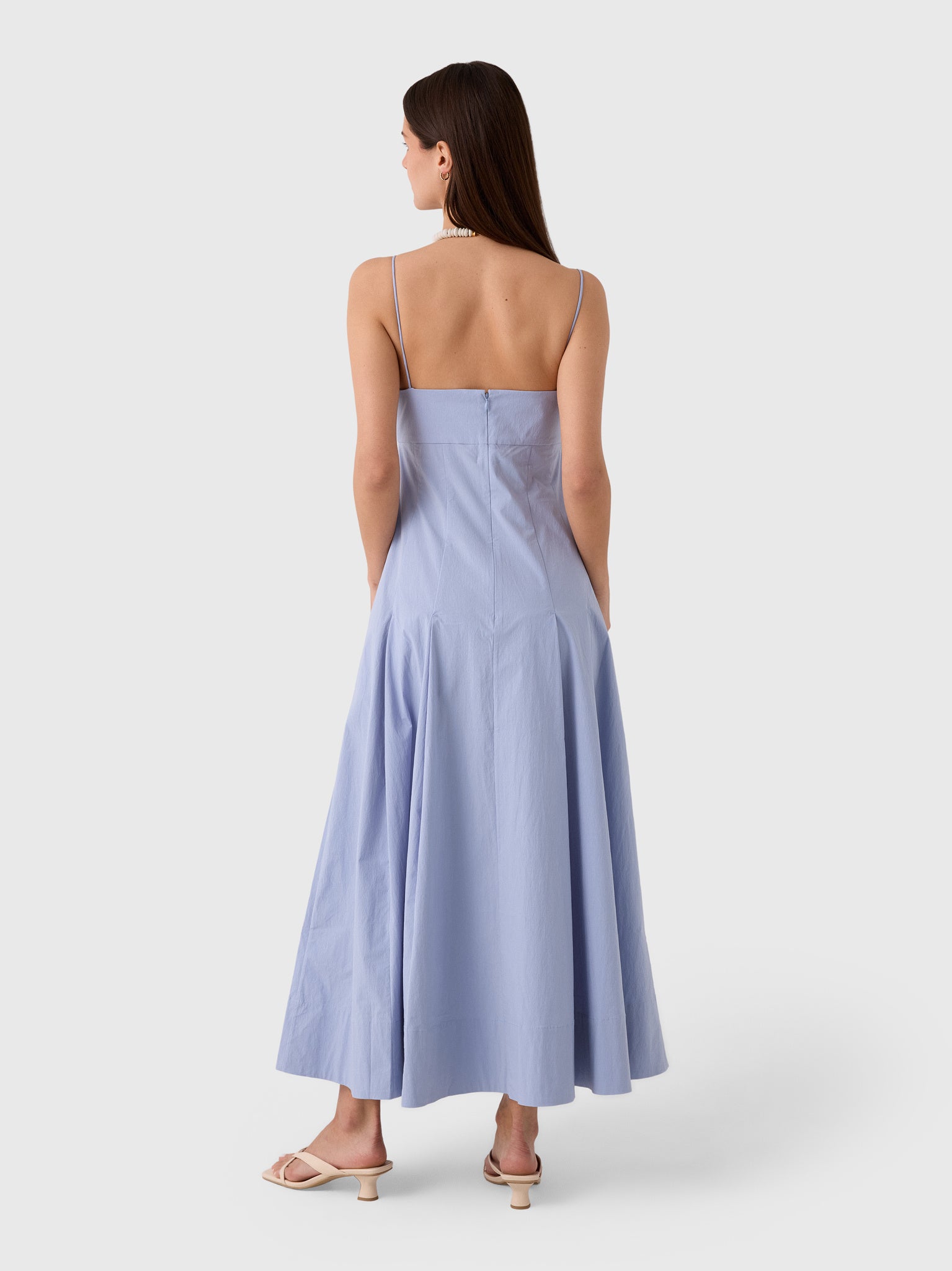 St. Agni Women's Everyday Cotton Pleat Dress - Saint Bernard
