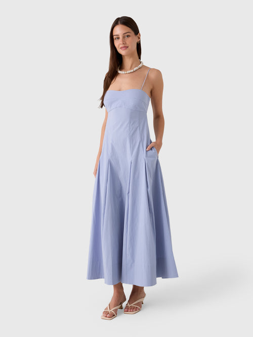 St. Agni Women's Everyday Cotton Pleat Dress