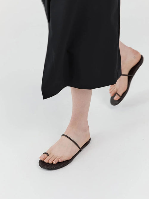 St. Agni Women's Woven Minimal Slide Sandal