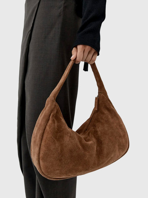 St. Agni Suede Large Bon Bon Bag - Saint Bernard