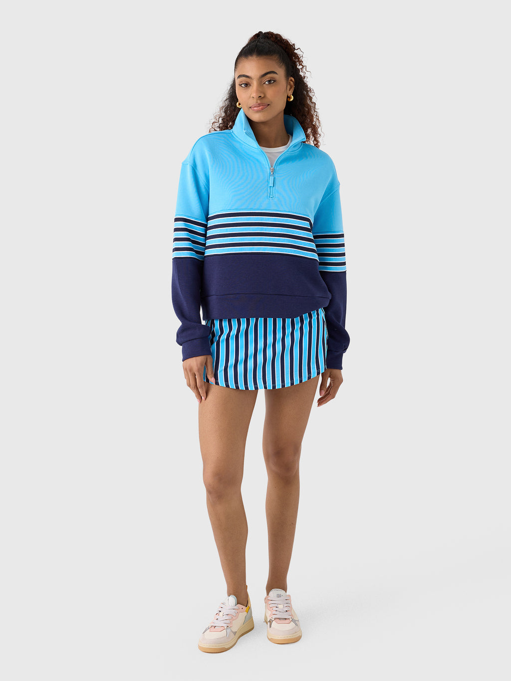 Addison Bay Women's JV Quarter-Zip Sweatshirt - Saint Bernard