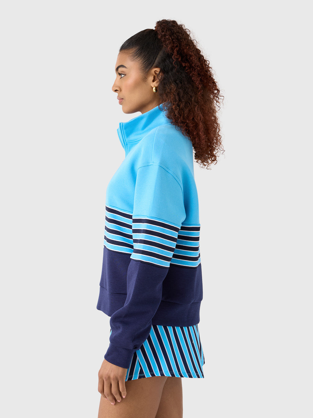 Addison Bay Women's JV Quarter-Zip Sweatshirt - Saint Bernard