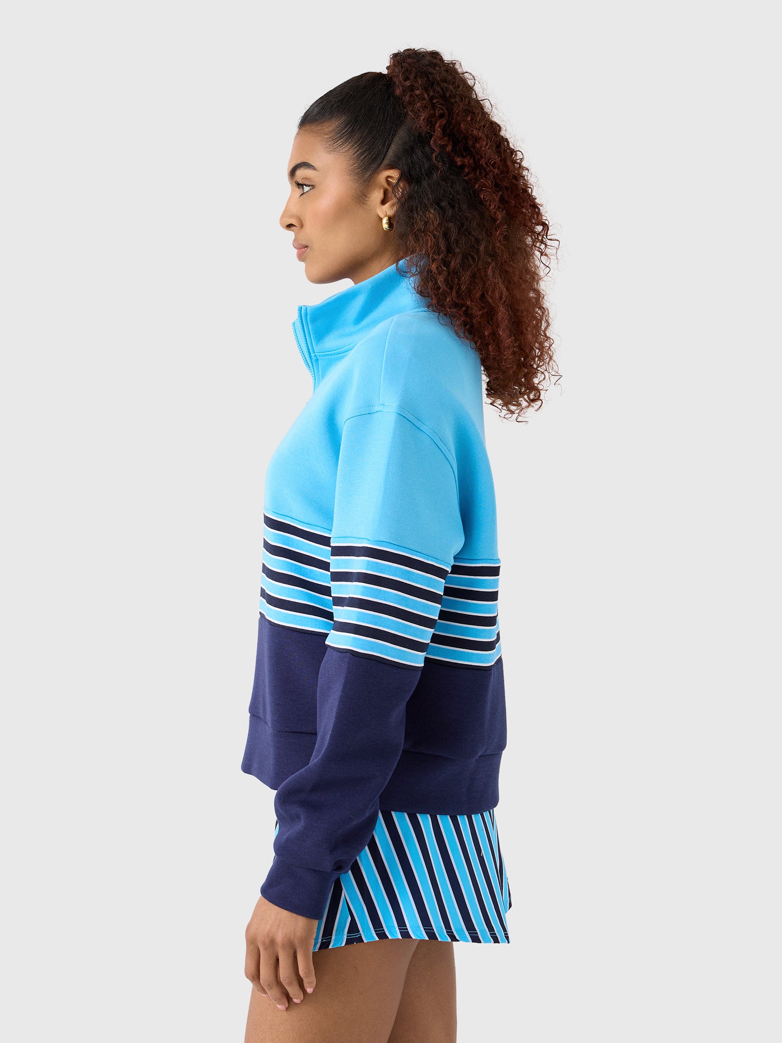 Addison Bay Women's JV Quarter-Zip Sweatshirt - Saint Bernard