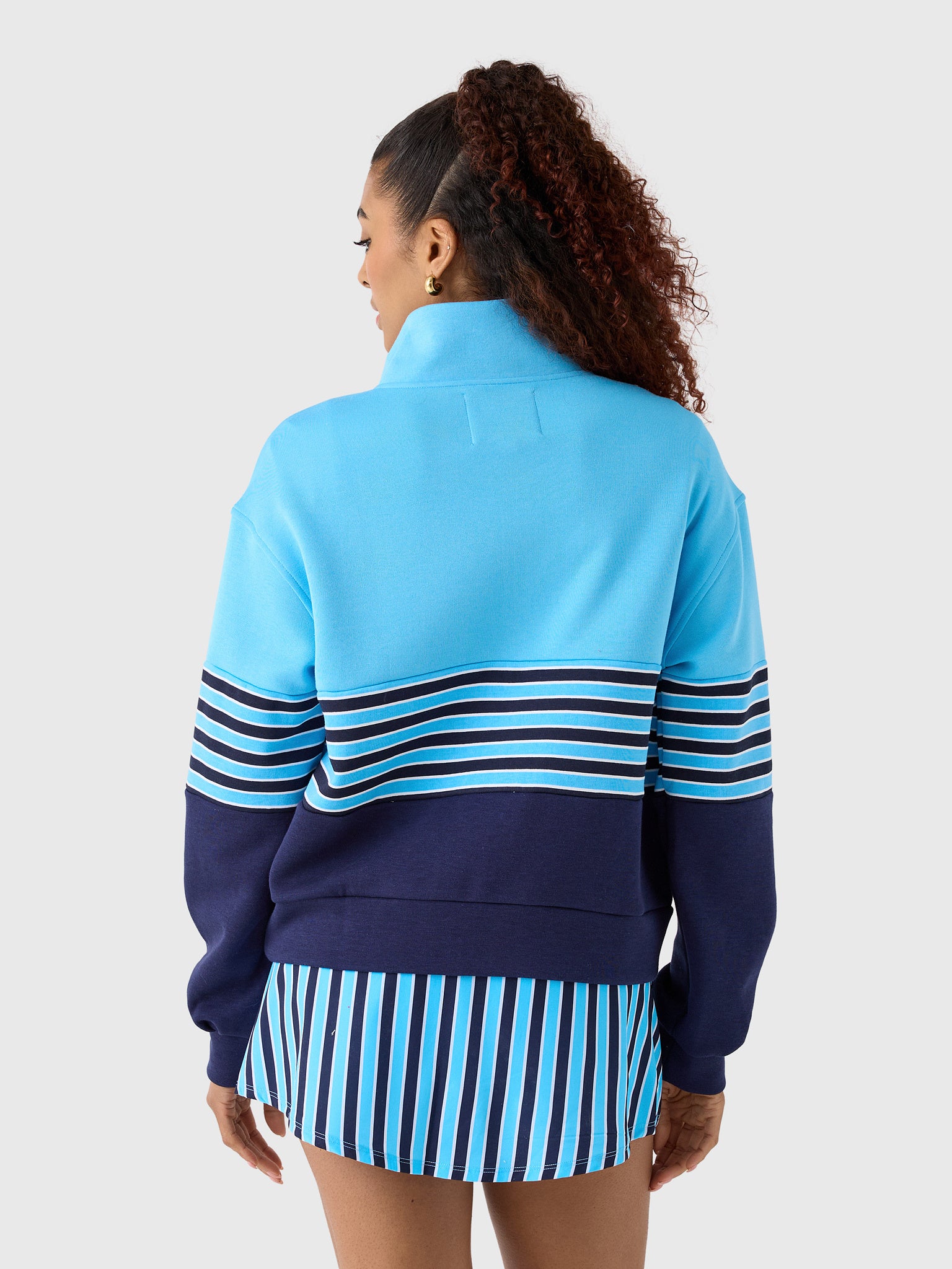 Addison Bay Women's JV Quarter-Zip Sweatshirt - Saint Bernard