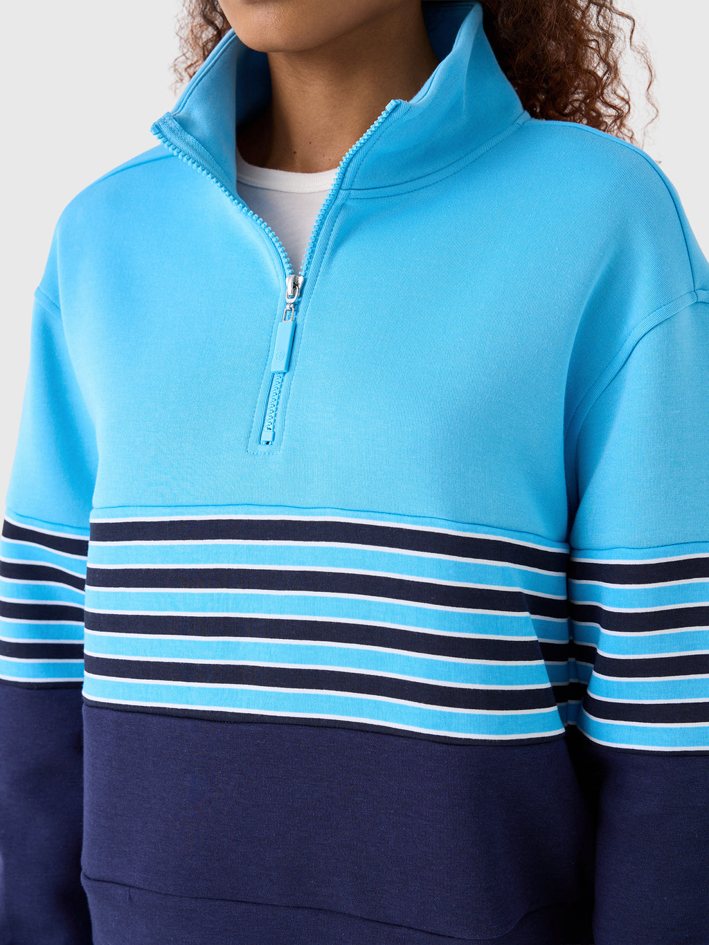 Addison Bay Women's JV Quarter-Zip Sweatshirt - Saint Bernard