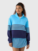 Addison Bay Women's JV Quarter-Zip Sweatshirt - Saint Bernard