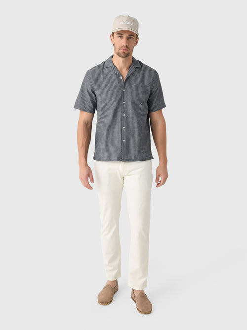 East Cape Men's Short Sleeve Seersucker Camp Shirt