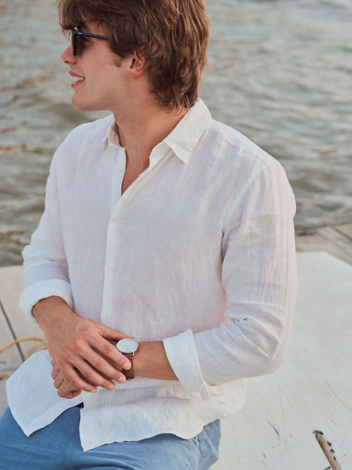 Nicoló Men's Long Sleeve Linen Shirt