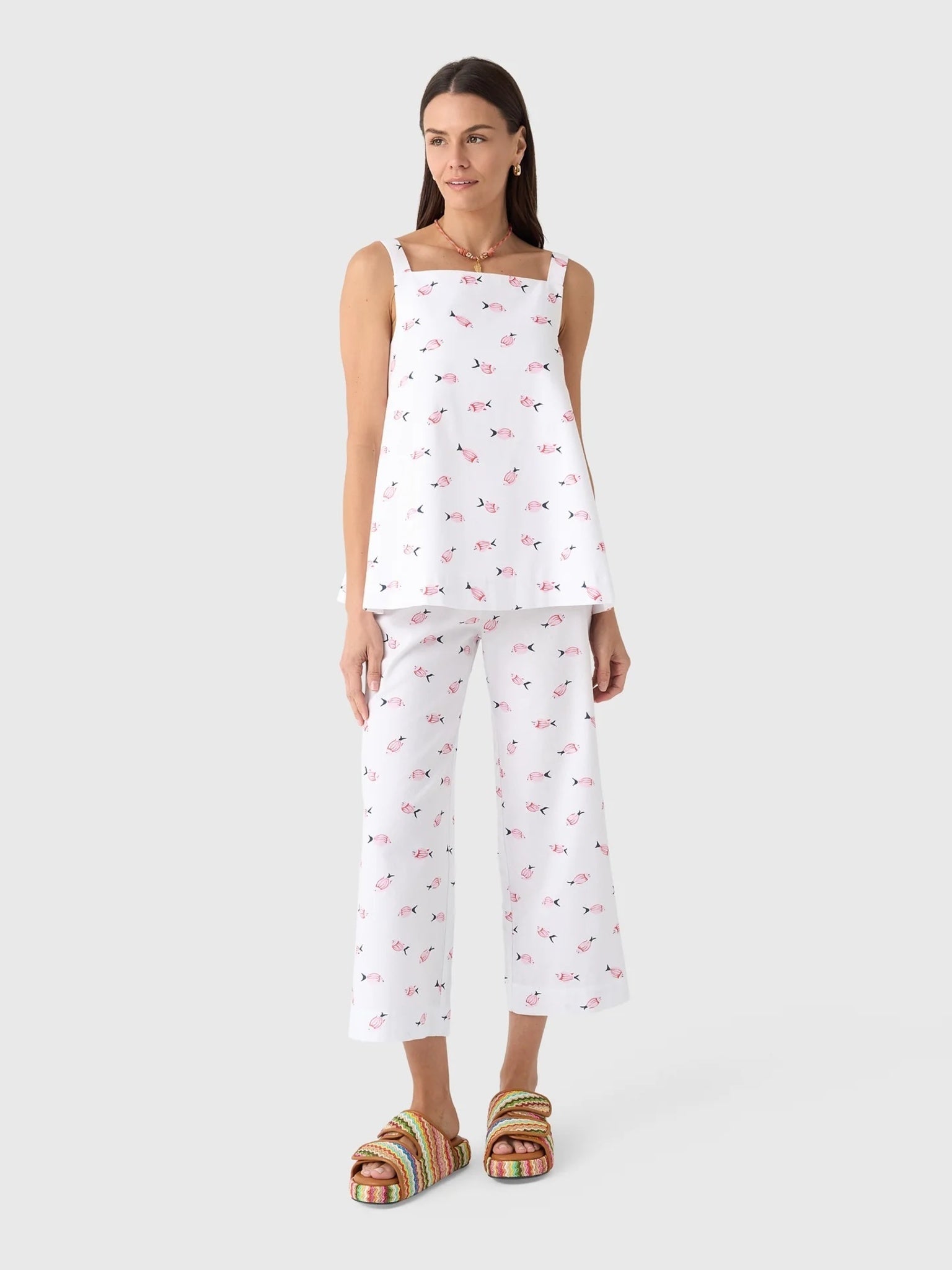 Coco Shop Women's Classic Crop Pant - Saint Bernard