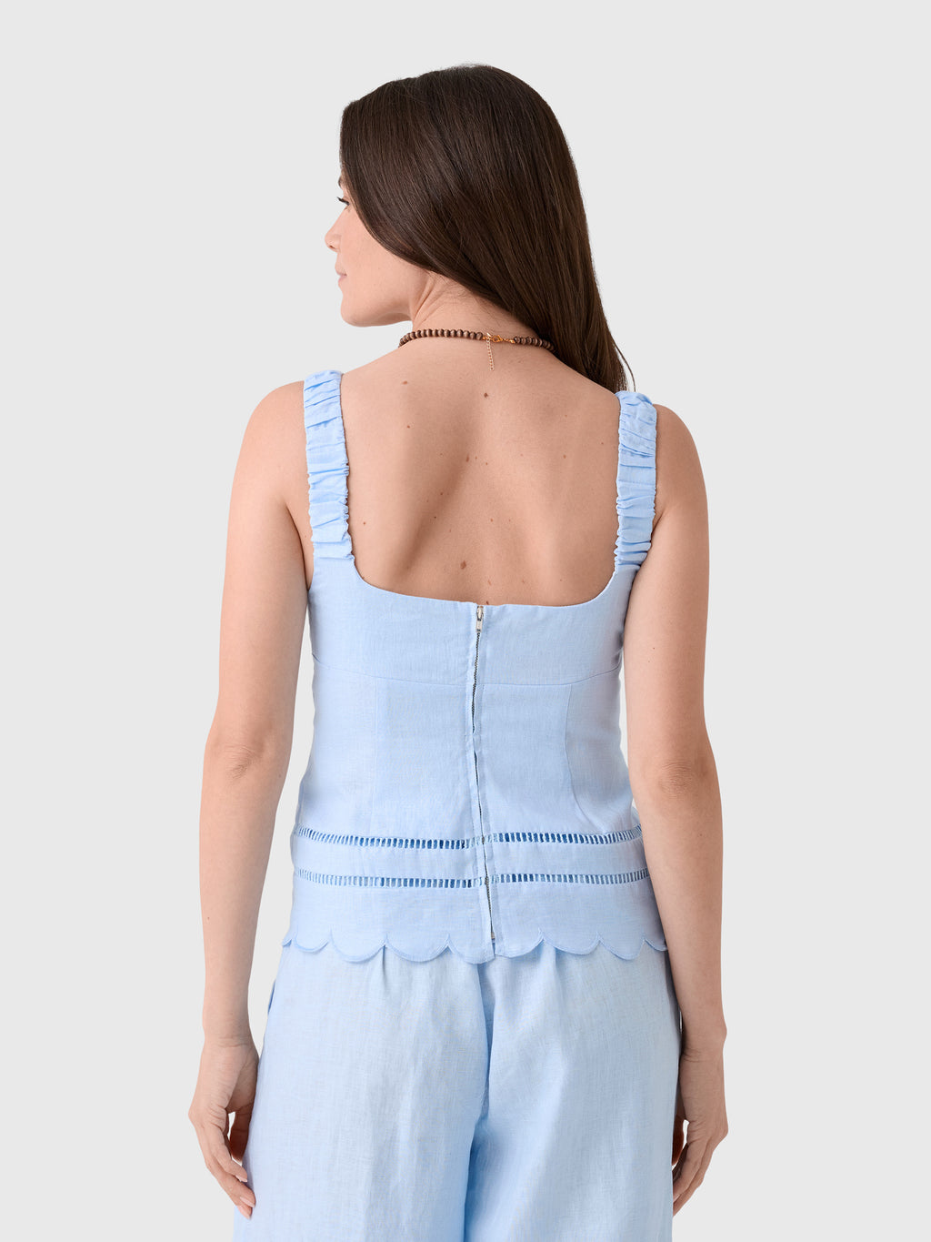 Nicholas Women's Ebba Sleeveless Babydoll Top - Saint Bernard