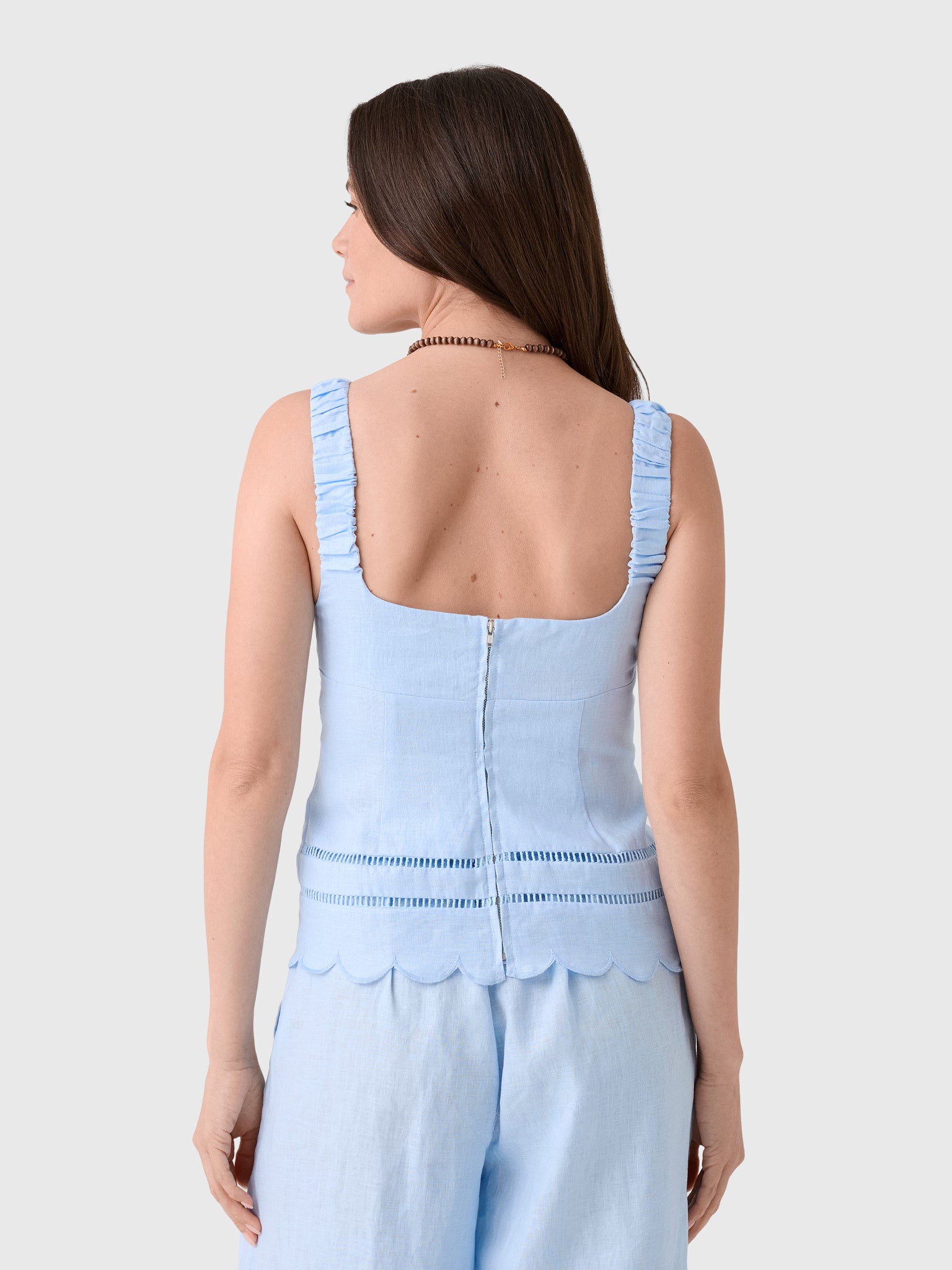 Nicholas Women's Ebba Sleeveless Babydoll Top - Saint Bernard