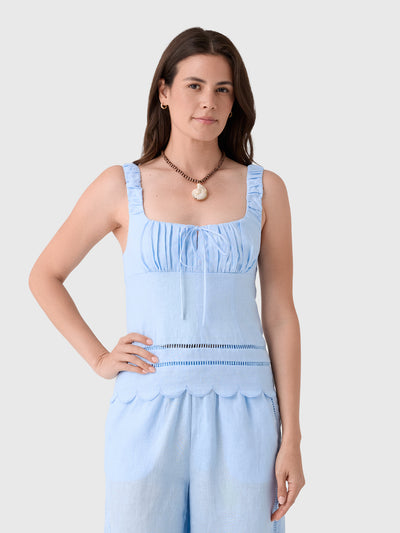 Nicholas Women's Ebba Sleeveless Babydoll Top - Saint Bernard