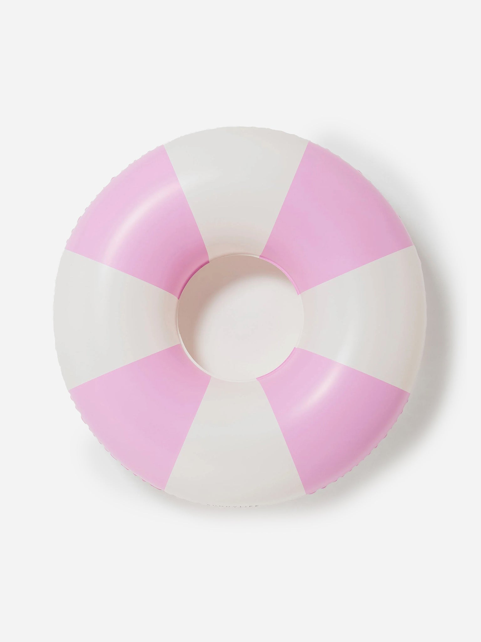 Sunnylife Bubblegum Pink Stripe Tube Pool Ring | $25.00 | Saint Bernard