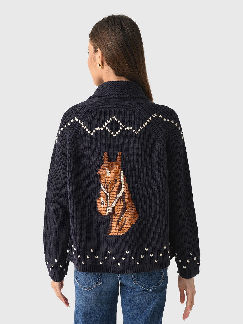 The Great Women's The Horse Lodge Cardigan - Saint Bernard