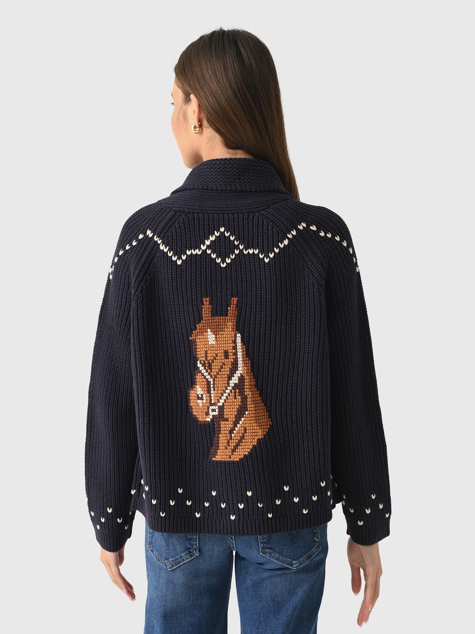 The Great Women's The Horse Lodge Cardigan - Saint Bernard