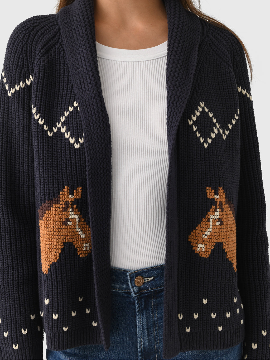 The Great Women's The Horse Lodge Cardigan - Saint Bernard