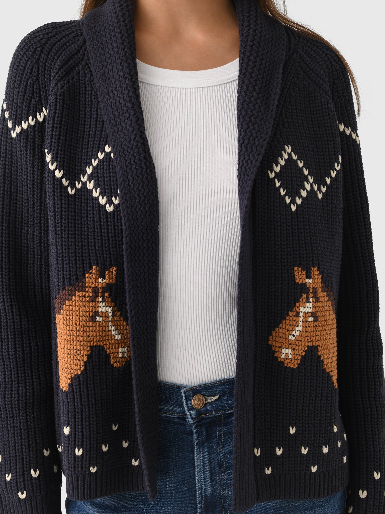 The Great Women's The Horse Lodge Cardigan - Saint Bernard